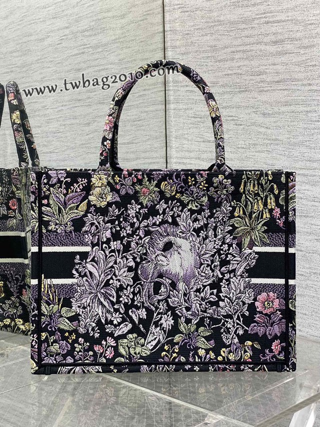 Dior专柜新款TOTE包迪奥高仿原单Around the world图案中号Tote手提购物包 djfk1383